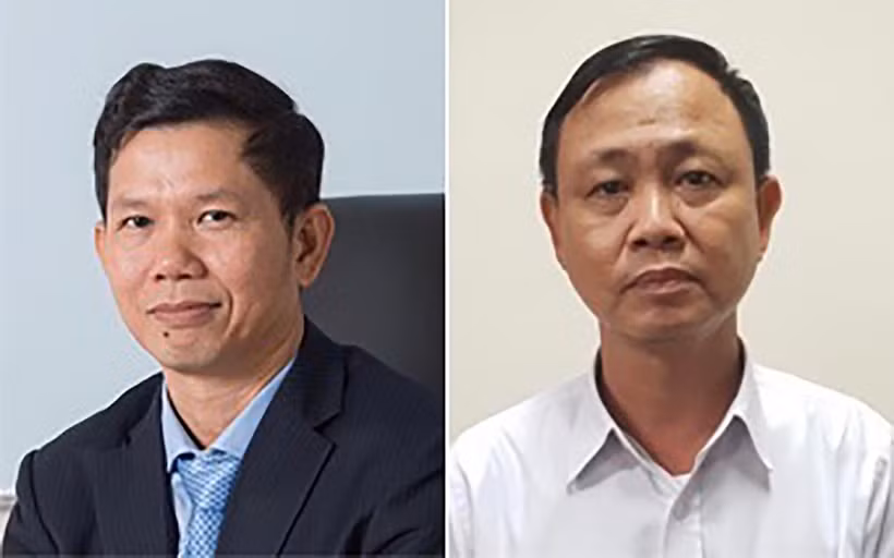 Hai bị can: Hồ Đắc Hiếu (trái) và Hà Văn Thuận. (Ảnh: Bộ Công an)