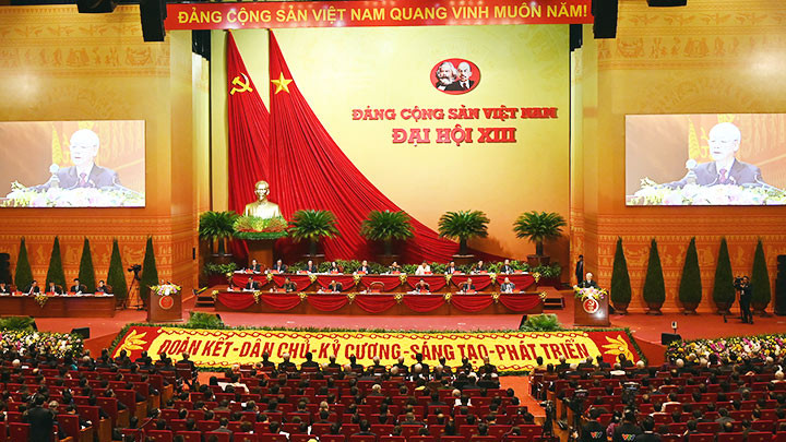 Quang cảnh Đại hội XIII của Đảng. Ảnh: DUY LINH
