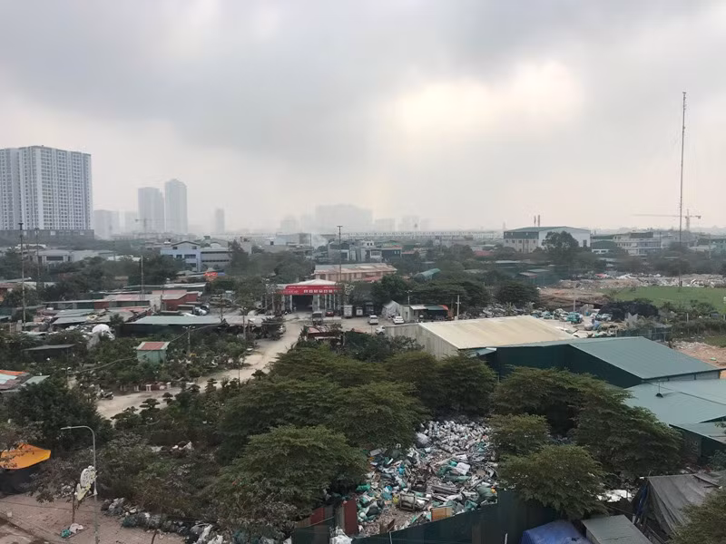 Đất nông nghiệp tại huyện Thanh Trì bị sử dụng sai mục đích. 