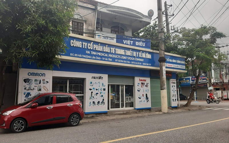 Công ty CP đầu tư trang thiết bị y tế Hà Tĩnh.
