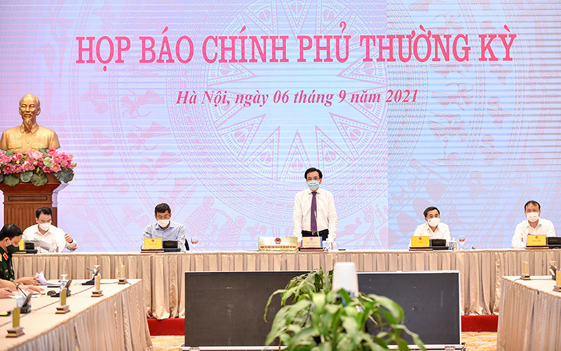 Toàn cảnh họp báo (Ảnh: VGP/Nhật Bắc).