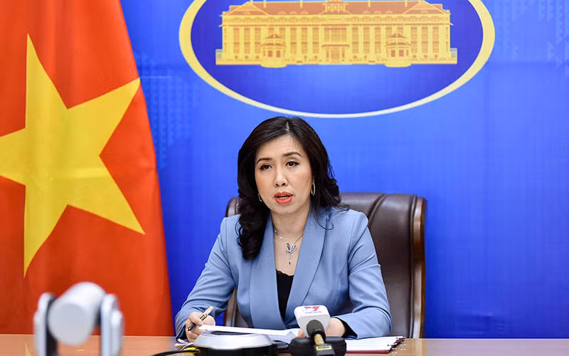 Người phát ngôn Bộ Ngoại giao Lê Thị Thu Hằng.
