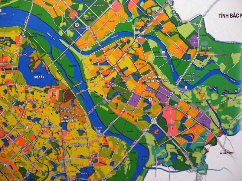 Một góc Quy hoạch chung xây dựng Thủ đô Hà Nội. (Ảnh: Ngọc Thanh)