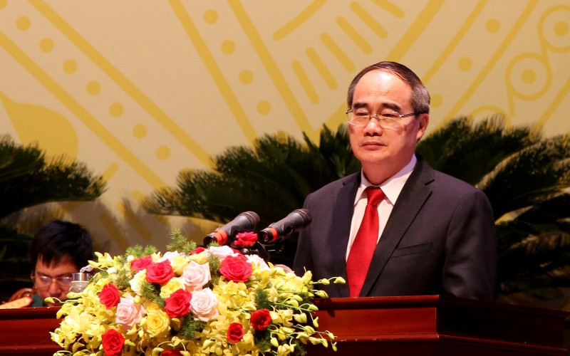 Đồng chí Nguyễn Thiện Nhân phát biểu chỉ đạo Đại hội.