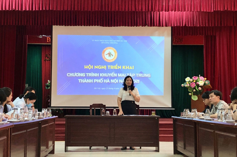 Hội nghị triển khai Chương trình khuyến mại tập trung TP Hà Nội năm 2021.