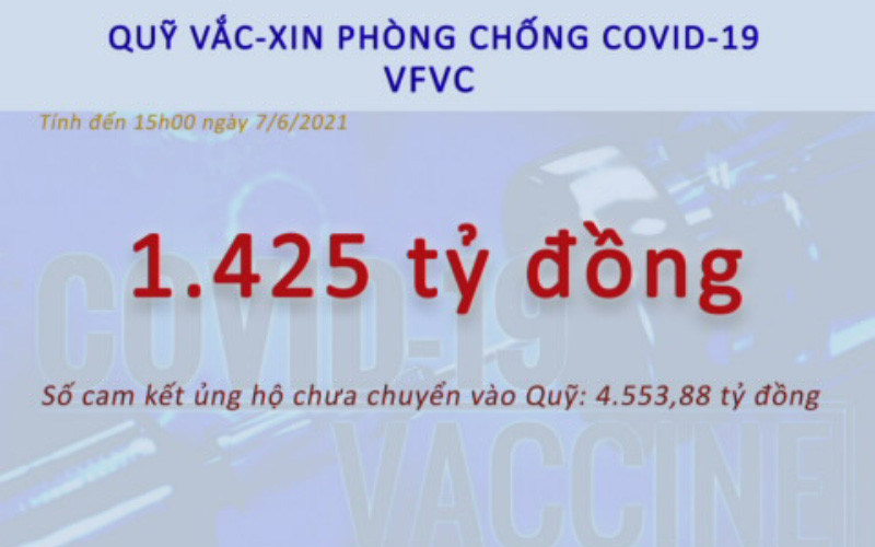 Tính đến 15 giờ ngày 7-6 đã có 227.862 tổ chức và cá nhân tham gia đóng góp với tổng giá trị quy đổi ra VND là 1.425 tỷ đồng. (Ảnh: Bộ Tài chính)