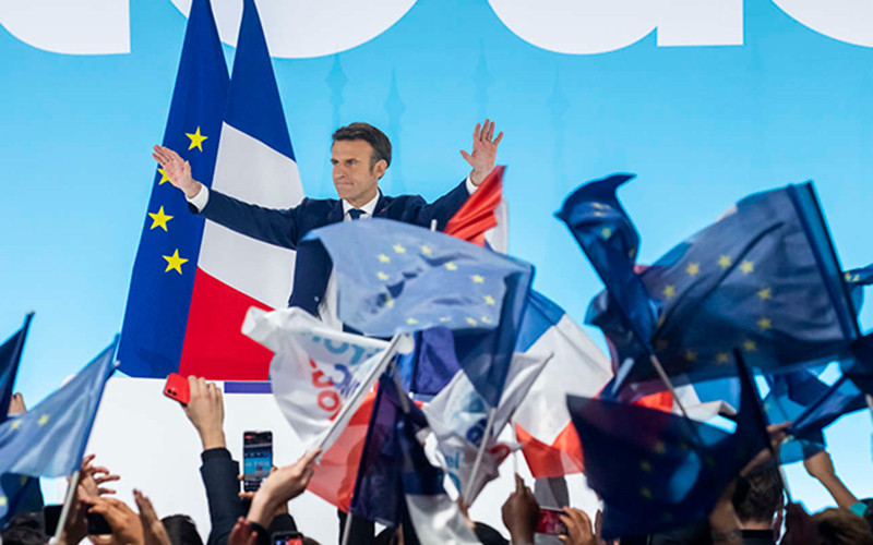 Ông Emmanuel Macron kêu gọi cử tri dồn phiếu trong vòng hai vì chiến thắng ở phía trước. (Le Figaro)