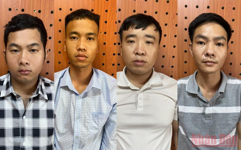 4 đối tượng bị tạm giữ.