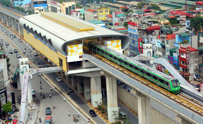 Giá vé đường sắt Cát Linh - Hà Đông thấp nhất là 7.000 đồng/lượt