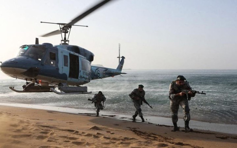 Binh sĩ Iran tham gia cuộc tập trận. (Ảnh: EPA). 