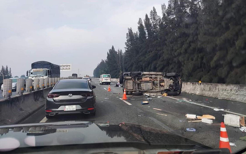 Hiện trường vụ tai nạn.