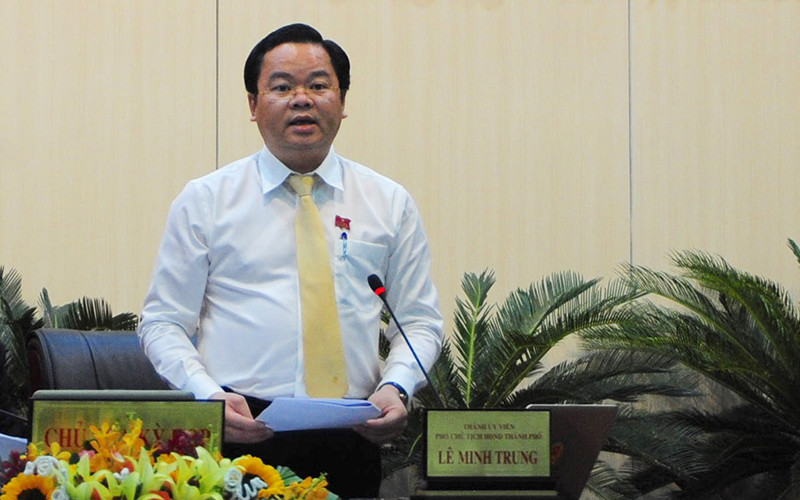 Đồng chí Lê Minh Trung, Ủy viên Ban Thường vụ Thành ủy, Phó Bí thư Đảng đoàn, Phó Chủ tịch Thường trực Hội đồng nhân dân thành phố Đà Nẵng.