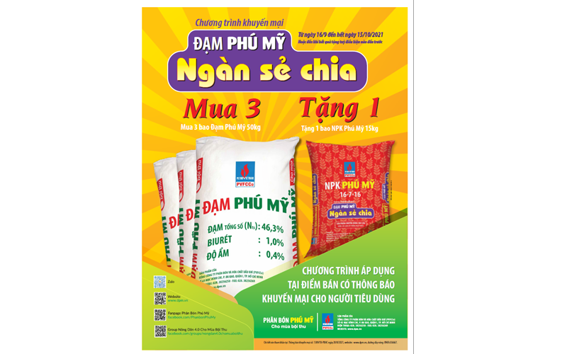 Thương hiệu Phân bón Phú Mỹ được công nhận là Thương hiệu Quốc gia.