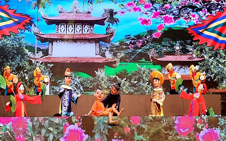 Một cảnh trong vở rối "Lời thề".