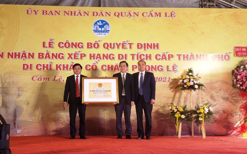 Di chỉ khảo cổ Chăm Phong Lệ (Đà Nẵng) trở thành Di tích cấp thành phố.