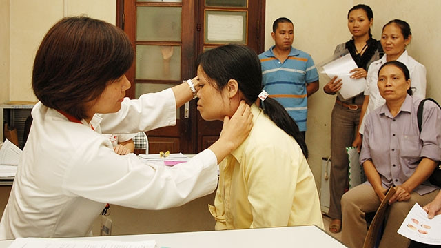 Khám bệnh tại Bệnh viện K.