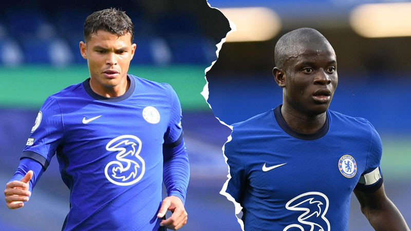 Thiago Silva và N’Golo Kante, hai ngôi sao từng chiến thắng nghịch cảnh. (Ảnh: Reddit)