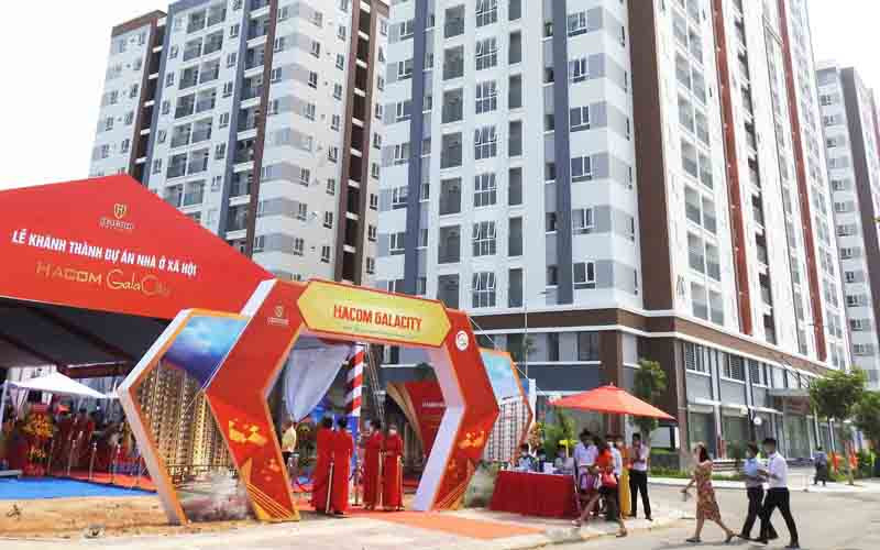 Một góc dự án nhà ở xã hội Hacom GalaCity. 