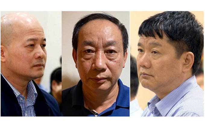 Các bị cáo bị xét xử do sai phạm đến việc bán quyền thu phí trên tuyến cao tốc TP Hồ Chí Minh - Trung Lương.