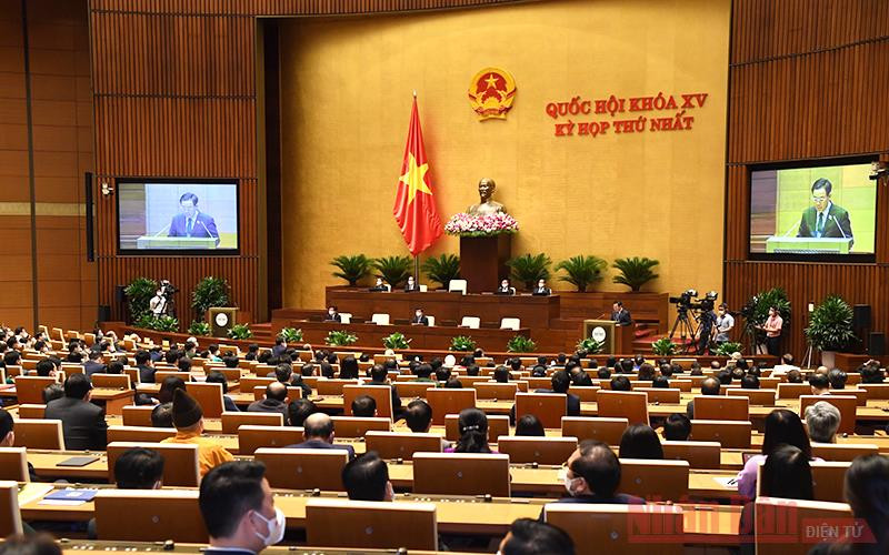 Kỳ họp thứ nhất, Quốc hội khóa XV (Ảnh: Duy Linh).