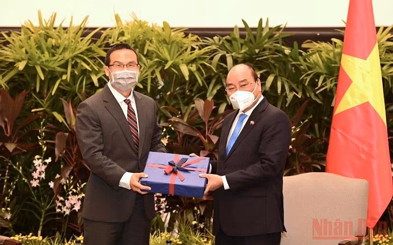 Chủ tịch nước Nguyễn Xuân Phúc tiếp ông Ming Maa, Chủ tịch Tập đoàn Grab.