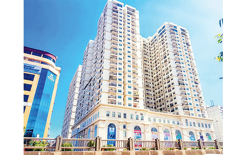 Chung cư Hòa Bình Green City, số 505 Minh Khai, quận Hai Bà Trưng. Ảnh: Lê Quân