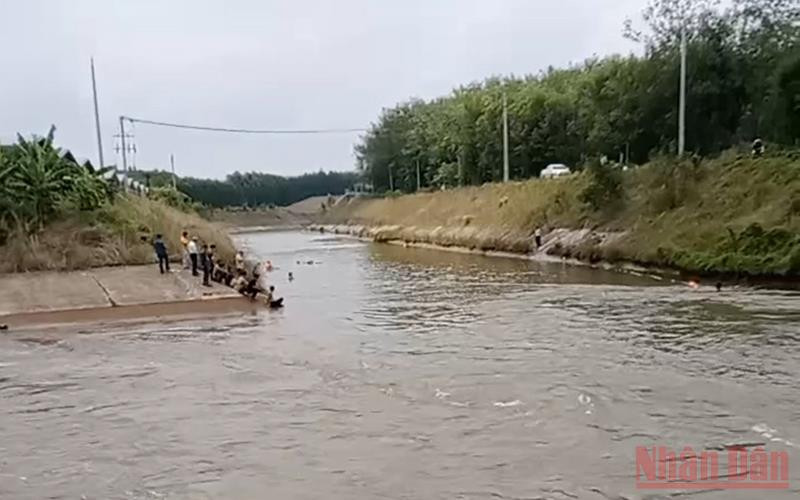 Hiện trường nơi xảy ra vụ tai nạn.