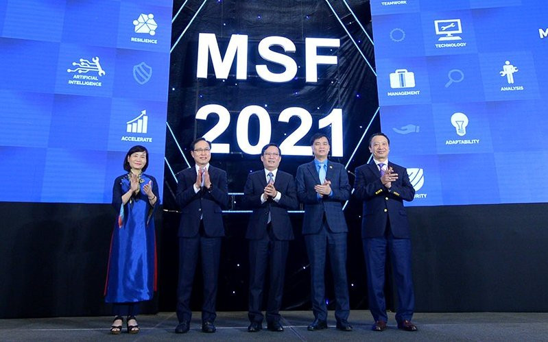 Đại diện các đơn vị tổ chức diễn đàn. (Ảnh: VCCI)