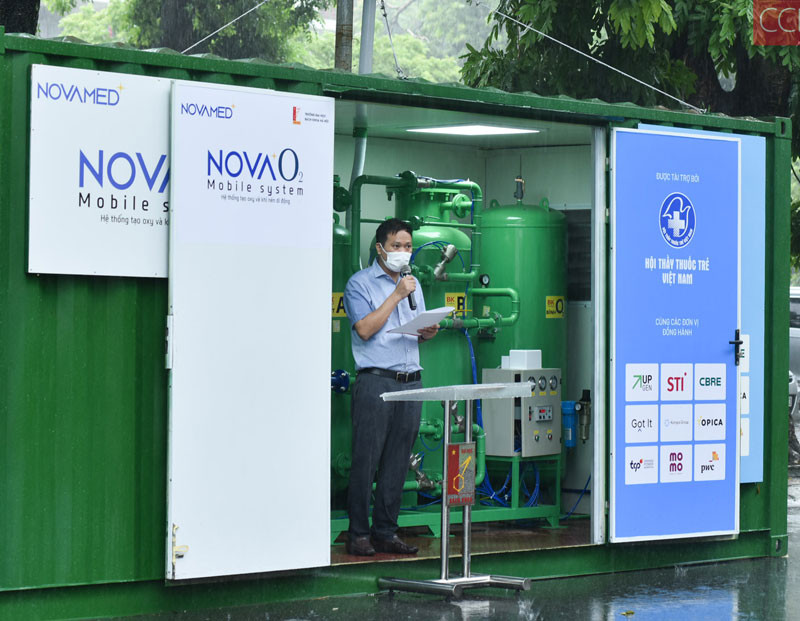 Container oxy di động (NOVAO2-Mobile System) sẽ kịp thời phục vụ công tác điều trị cho bệnh nhân Covid-19.