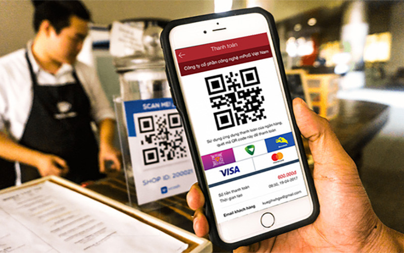 QR code - một hình thức thanh toán không tiền mặt. (Ảnh: tapchitaichinh.vn)