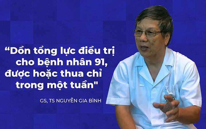 “Dồn tổng lực điều trị cho bệnh nhân 91, được hoặc thua chỉ trong một tuần”