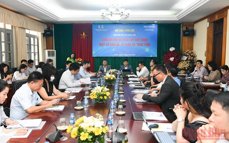 Quang cảnh hội thảo sáng 11/6. (Ảnh: THÀNH ĐẠT)