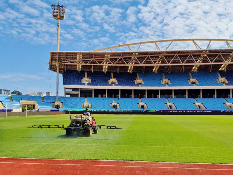 Sân Mỹ Đình được đầu tư cải tạo phục vụ SEA Games 31. (Ảnh: L.S)