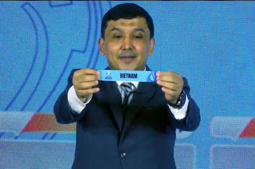 Lá phiếu bốc thăm của đội tuyển U23 Việt Nam. (Ảnh: AFC)