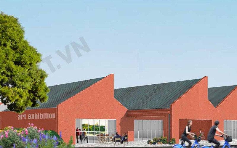 Phương án thiết kế chuyển đổi Nhà máy xe lửa Gia Lâm thành không gian văn hoá, sáng tạo được nhiều chuyên gia đánh giá cao.