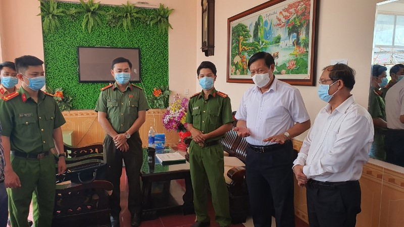 Kiểm tra hoạt động cách ly tại khách sạn Ngọc Hân, TP Vũng Tàu.