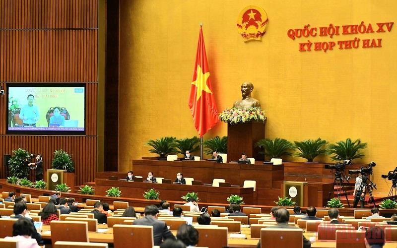 Phiên họp ngày 26/10, Kỳ họp thứ hai, Quốc hội khóa XV. (Ảnh: LINH NGUYÊN)