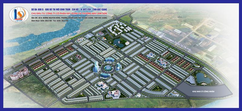 Phối cảnh dự án KĐT Đình Trám – Sen Hồ.