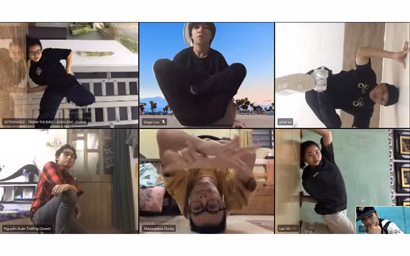 Các vận động viên breaking vẫn duy trì tự tập luyện tại nhà.