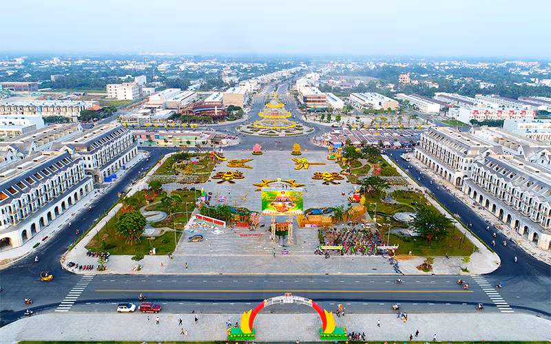 Một dự án khu đô thị ở TP Rạch Giá.