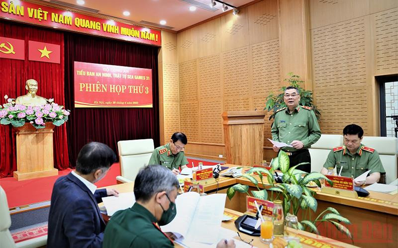 Phiên họp thứ ba của Tiểu ban An ninh, trật tự SEA Games 31.