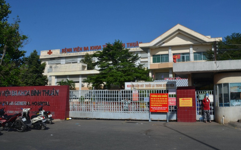 Bệnh viên đa khoa Bình Thuận, nơi có ca mắc Covid-19 làm việc tại khoa Sản là nguồn lây nhiễm làm cho dịch Covid-19 bùng phát trở lại.