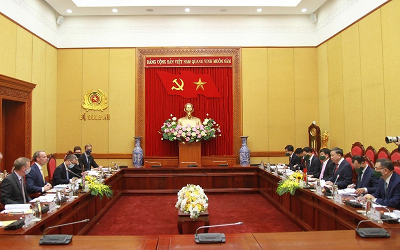 Quang cảnh hội đàm ngày 22-6. Ảnh: TTXVN