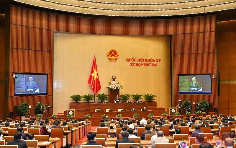 Toàn cảnh phiên chất vấn và trả lời chất vấn của Quốc hội ngày 10/11. (Ảnh: LINH NGUYÊN)