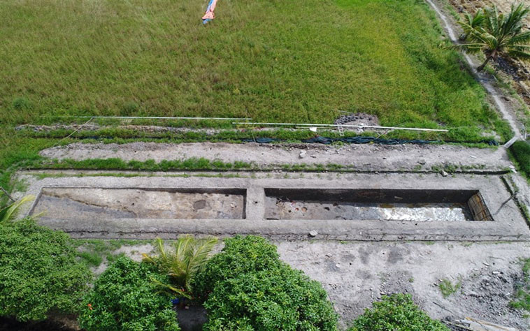 Khu vực khai quật tại di tích Lung Lớn. (Ảnh: Dự án cung cấp)