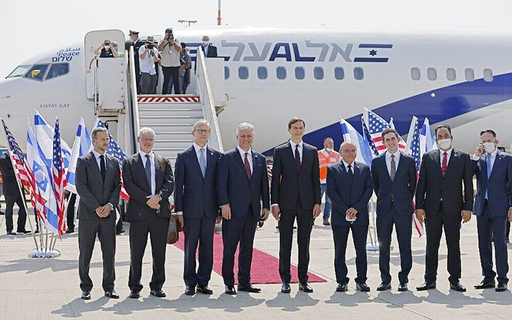 Các quan chức Mỹ và I-xra-en tham gia chuyến bay tới UAE.