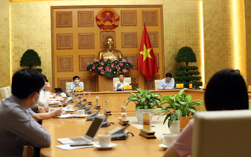 Phó Thủ tướng Vũ Đức Đam chủ trì cuộc họp. (Ảnh: VGP)