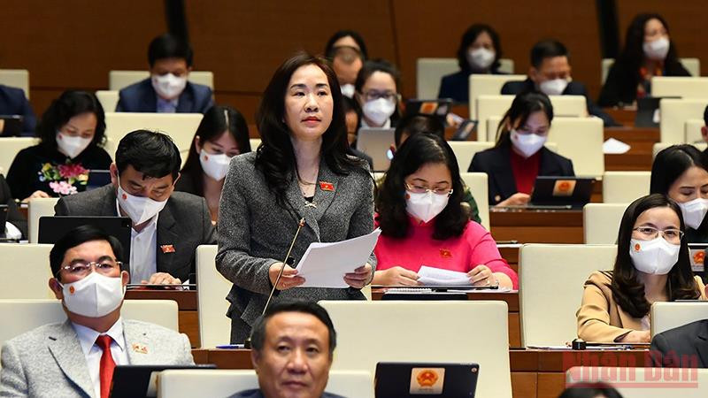 Đại biểu Quốc hội Đoàn Thị Thanh Mai (Hưng Yên). Ảnh: LINH NGUYÊN