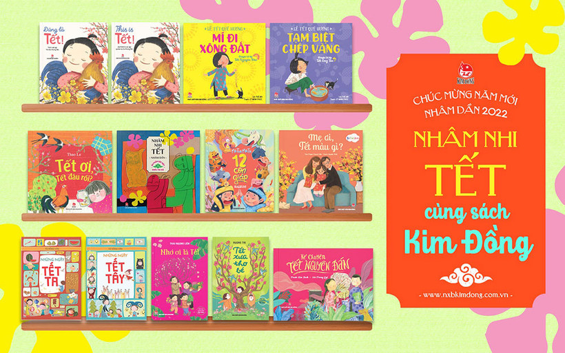 Chương trình "Lì xì sách Tết" của Nhà xuất bản Kim Đồng. (ẢNh: NXB Kim Đồng)