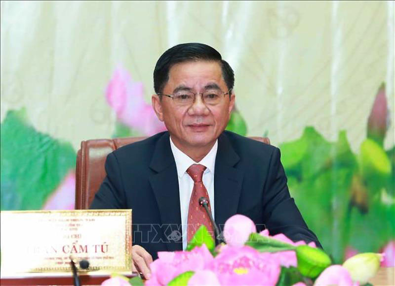 Chủ nhiệm Ủy ban Kiểm tra Trung ương Trần Cẩm Tú. (Ảnh: TTXVN) 